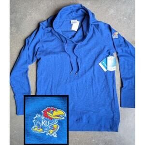 KANSAS JAYHAWKS Sweatshirt Women's Size Large KU Kansas University Pullover NEW
